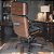 Cadeira Original Eames Presidente com Rodinhas Black e Anti Risco Linha Capa em Madeira - Preto - Imagem 2