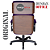 Cadeira Original Eames Presidente com Rodinhas Black e Anti Risco Linha Capa em Madeira - Roxo - Imagem 7