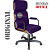 Cadeira Original Eames Presidente com Rodinhas Black e Anti Risco Linha Capa em Madeira - Roxo - Imagem 4
