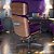 Cadeira Original Eames Presidente com Rodinhas Black e Anti Risco Linha Capa em Madeira - Roxo - Imagem 3