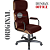 Cadeira Original Eames Presidente com Rodinhas Black e Anti Risco Linha Capa em Madeira - Vermelho Vinho - Imagem 4