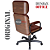 Cadeira Original Eames Presidente com Rodinhas Black e Anti Risco Linha Capa em Madeira - Vermelho Vinho - Imagem 6