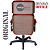 Cadeira Original Eames Presidente com Rodinhas Black e Anti Risco Linha Capa em Madeira - Vermelho - Imagem 7