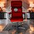 Cadeira Original Eames Presidente com Rodinhas Black e Anti Risco Linha Capa em Madeira - Vermelho - Imagem 2