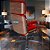 Cadeira Original Eames Presidente com Rodinhas Black e Anti Risco Linha Capa em Madeira - Vermelho - Imagem 3