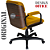 Cadeira Original Eames Diretor com Rodinhas Black e Anti Risco Linha Capa em Madeira - Amarelo Mostarda - Imagem 6
