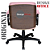 Cadeira Original Eames Diretor com Rodinhas Black e Anti Risco Linha Capa em Madeira - Rosa Claro - Imagem 7