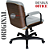 Cadeira Original Eames Diretor com Rodinhas Black e Anti Risco Linha Capa em Madeira - Cinza Claro - Imagem 6