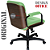 Cadeira Original Eames Diretor com Rodinhas Black e Anti Risco Linha Capa em Madeira - Verde Limão - Imagem 6