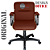 Cadeira Original Eames Diretor com Rodinhas Black e Anti Risco Linha Capa em Madeira - Vermelho Vinho - Imagem 5