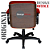 Cadeira Original Eames Diretor com Rodinhas Black e Anti Risco Linha Capa em Madeira - Vermelho - Imagem 7