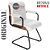 Cadeira Original Eames Interlocutor Black Linha Capa em Madeira - Branco - Imagem 4