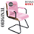 Cadeira Original Eames Interlocutor Black Linha Capa em Madeira - Rosa Claro - Imagem 4
