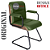 Cadeira Original Eames Interlocutor Black Linha Capa em Madeira - Verde Escuro - Imagem 4
