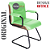 Cadeira Original Eames Interlocutor Black Linha Capa em Madeira - Verde Limão - Imagem 4