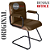 Cadeira Original Eames Interlocutor Black Linha Capa em Madeira - Marrom - Imagem 4
