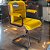 Cadeira Original Eames Interlocutor Black Linha Capa em Madeira - Amarelo Mostarda - Imagem 1