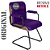 Cadeira Original Eames Interlocutor Black Linha Capa em Madeira - Roxo - Imagem 4