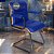 Cadeira Original Eames Interlocutor Black Linha Capa em Madeira - Azul Royal - Imagem 1