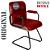 Cadeira Original Eames Interlocutor Black Linha Capa em Madeira - Vermelho Vinho - Imagem 4