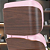 Cadeira Original Eames Presidente com Rodinhas Black e Anti Risco Linha Capa em Madeira Escura - Rosa Claro - Imagem 6