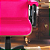 Cadeira Original Eames Presidente com Rodinhas Black e Anti Risco Linha Capa em Madeira Escura - Rosa Pink - Imagem 4