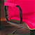 Cadeira Original Eames Presidente com Rodinhas Black e Anti Risco Linha Capa em Madeira Escura - Rosa Pink - Imagem 6
