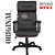 Cadeira Original Eames Presidente com Rodinhas Black e Anti Risco Linha Capa em Madeira Escura - Preto - Imagem 5