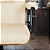 Cadeira Original Eames Diretor com Rodinhas Black e Anti Risco Linha Capa em Madeira Escura - Bege - Imagem 6