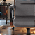 Cadeira Original Eames Diretor com Rodinhas Black e Anti Risco Linha Capa em Madeira Escura - Marrom Café - Imagem 6