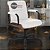 Cadeira Original Eames Diretor com Rodinhas Black e Anti Risco Linha Capa em Madeira Escura - Branco - Imagem 1