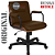 Cadeira Original Eames Diretor com Rodinhas Black e Anti Risco Linha Capa em Madeira Escura - Marrom - Imagem 9