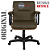 Cadeira Original Eames Diretor com Rodinhas Black e Anti Risco Linha Capa em Madeira Escura - Marrom - Imagem 10