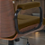 Cadeira Original Eames Diretor com Rodinhas Black e Anti Risco Linha Capa em Madeira Escura - Marrom - Imagem 4