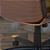 Cadeira Original Eames Diretor com Rodinhas Black e Anti Risco Linha Capa em Madeira Escura - Marrom - Imagem 7