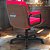 Cadeira Original Eames Diretor com Rodinhas Black e Anti Risco Linha Capa em Madeira Escura - Rosa Pink - Imagem 3