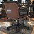 Cadeira Original Eames Diretor com Rodinhas Black e Anti Risco Linha Capa em Madeira Escura - Preto - Imagem 3