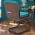Cadeira Original Eames Interlocutor Black Linha Capa em Madeira Escura - Verde Água - Imagem 3