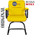 Cadeira Original Eames Interlocutor Black Linha Capa em Madeira Escura - Amarelo - Imagem 5