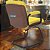 Cadeira Original Eames Interlocutor Black Linha Capa em Madeira Escura - Amarelo - Imagem 3