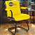 Cadeira Original Eames Interlocutor Black Linha Capa em Madeira Escura - Amarelo - Imagem 1