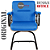 Cadeira Original Eames Interlocutor Black Linha Capa em Madeira Escura - Azul Bebê - Imagem 5