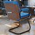 Cadeira Original Eames Interlocutor Black Linha Capa em Madeira Escura - Azul Bebê - Imagem 3