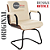 Cadeira Original Eames Interlocutor Black Linha Capa em Madeira Escura - Bege - Imagem 4