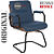 Cadeira Original Eames Interlocutor Black Linha Capa em Madeira Escura - Azul Marinho - Imagem 4