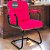 Cadeira Original Eames Interlocutor Black Linha Capa em Madeira Escura - Rosa Pink - Imagem 1