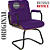 Cadeira Original Eames Interlocutor Black Linha Capa em Madeira Escura - Roxo - Imagem 4