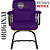 Cadeira Original Eames Interlocutor Black Linha Capa em Madeira Escura - Roxo - Imagem 5