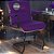 Cadeira Original Eames Interlocutor Black Linha Capa em Madeira Escura - Roxo - Imagem 1