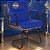 Cadeira Original Eames Interlocutor Black Linha Capa em Madeira Escura - Azul - Imagem 1